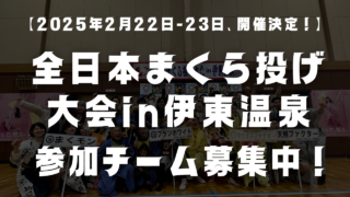 第13回全日本まくら投げ大会in伊東温泉 参加申込